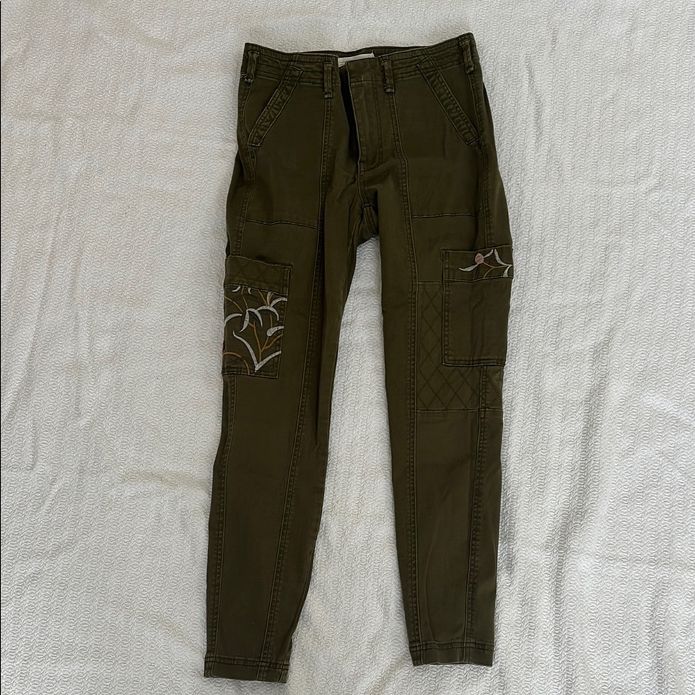 Anthropologie Olive Skinny Pants